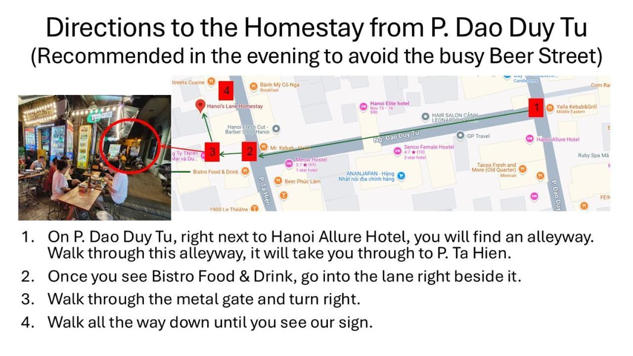 Hanoi'S Lane Homestay Экстерьер фото